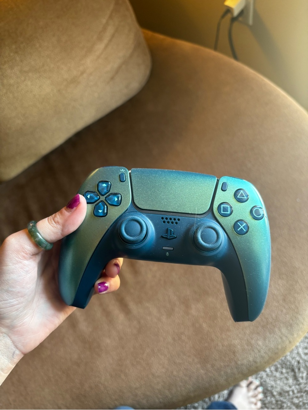 Sony DualSense Controller in Teal-Green Gradient